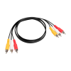 3-RCA AV Male to Male Cable