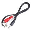 3.5mm Stereo Male Audio Jack to 2-RCA AV Male Connector