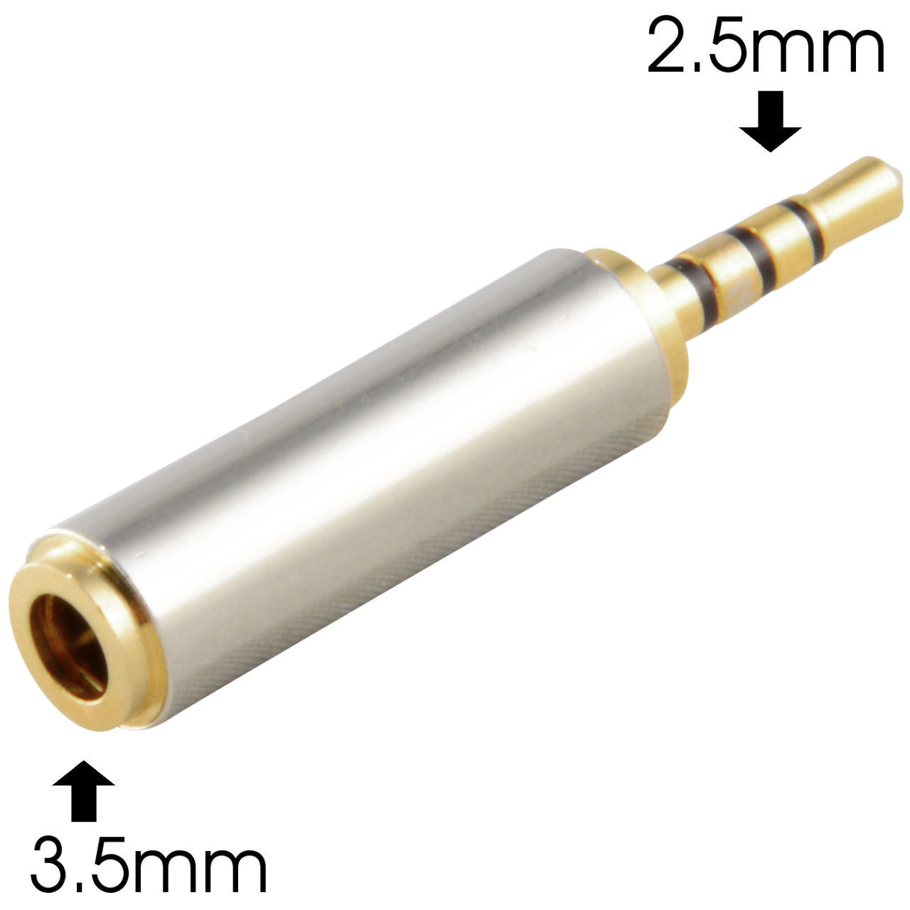 2.5mm_m_3.5mm_f_05 2.5mm Male to 3.5mm Female Stereo Audio Jack Adapter