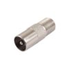 TV PAL Male to F-Pin Coaxial Female Adapter