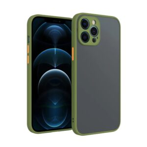 TPU Bumper with Translucent Back PC Case for iPhone 12 Pro Max