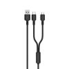 Oraimo 2-in-1 USB to Micro USB and USB Type C Charging Cable