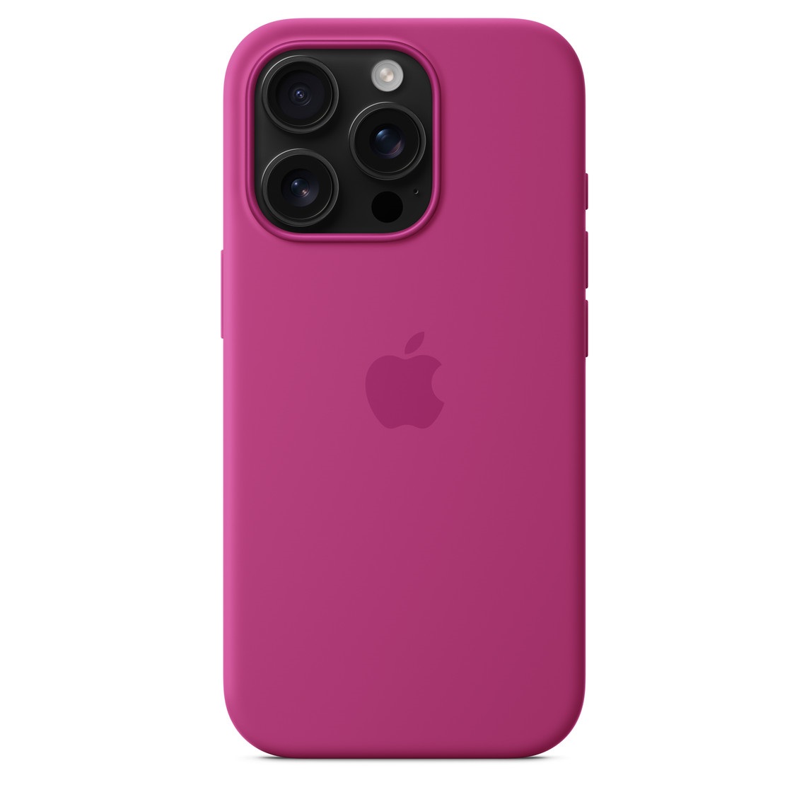 fuchsia_16_pro Thick Silicone Matte Back Case Cover for iPhone 13 Series