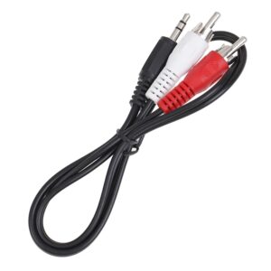 3.5mm Stereo Male Audio Jack to 2-RCA AV Male Cable