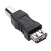 USB-A Female to USB-B Male Printer Adapter