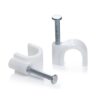 5mm Round Cable Nail Clips Wall Mount