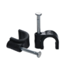 7mm Round Cable Nail Clips Wall Mount