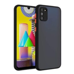Samsung Galaxy A02 Case Cover with Smoke Back & TPU Bumper
