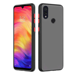 Huawei Y7p Case Cover with Smoke Back & TPU Bumper