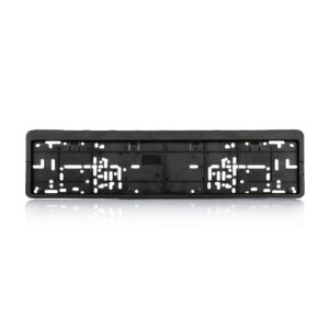 Oblong Matte Black Car Number Plate Frame