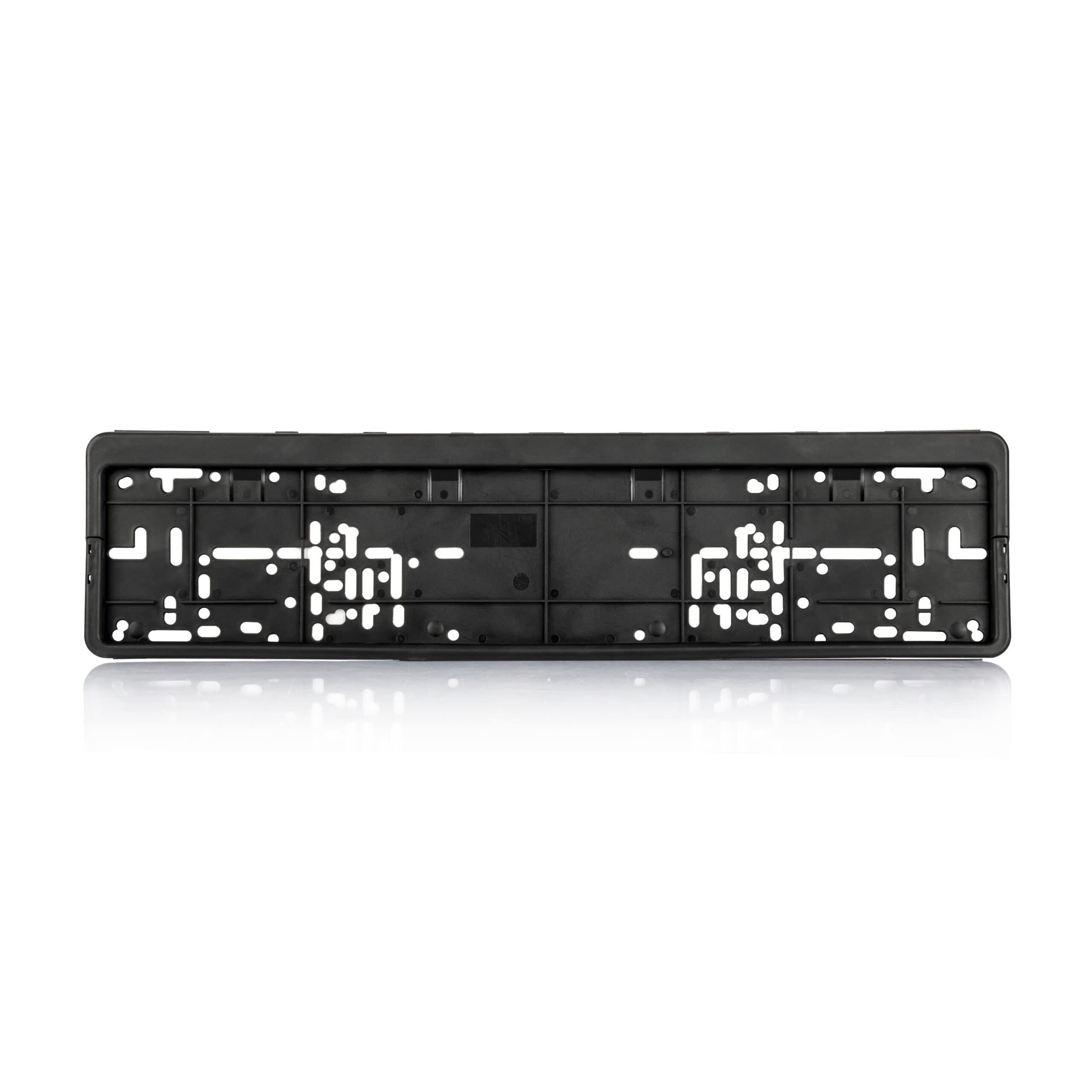 Version 1.0.0 Oblong Matte Black Car Number Plate Frame
