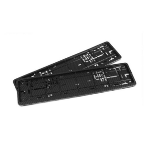 Oblong Matte Black Car Number Plate Frame