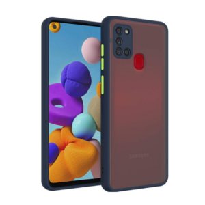 Samsung Galaxy A41 Case Cover with Smoke Back & TPU Bumper