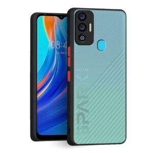 Tecno Spark 7P Case Cover with Smoke Back & TPU Bumper