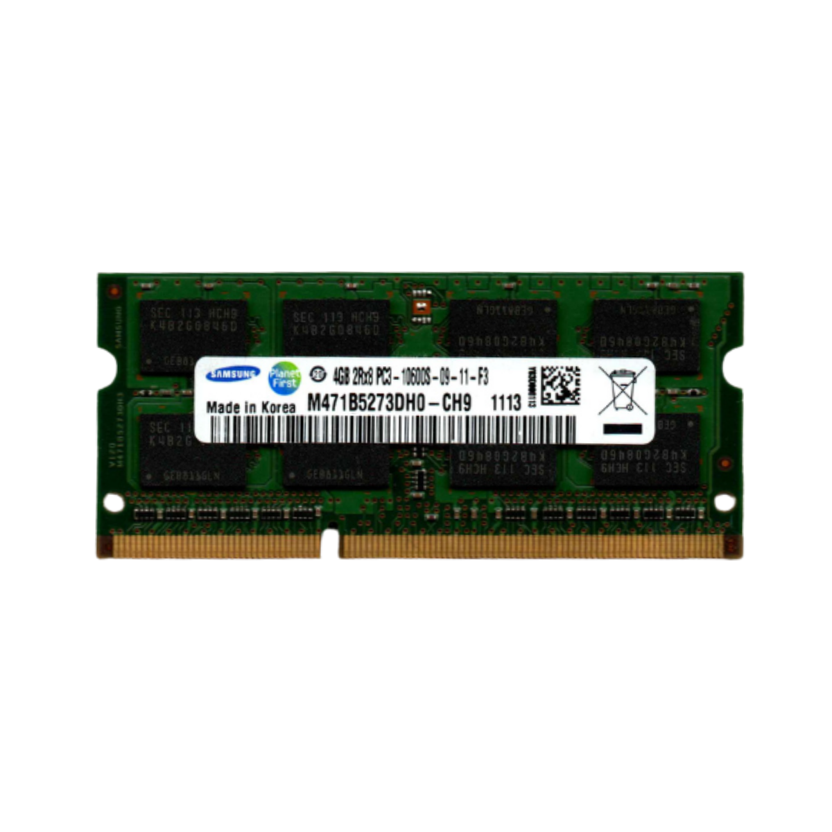 M471B5273DH0-CH9_4gb_01 Samsung 4GB RAM PC3-10600S DDR3 Laptop Memory