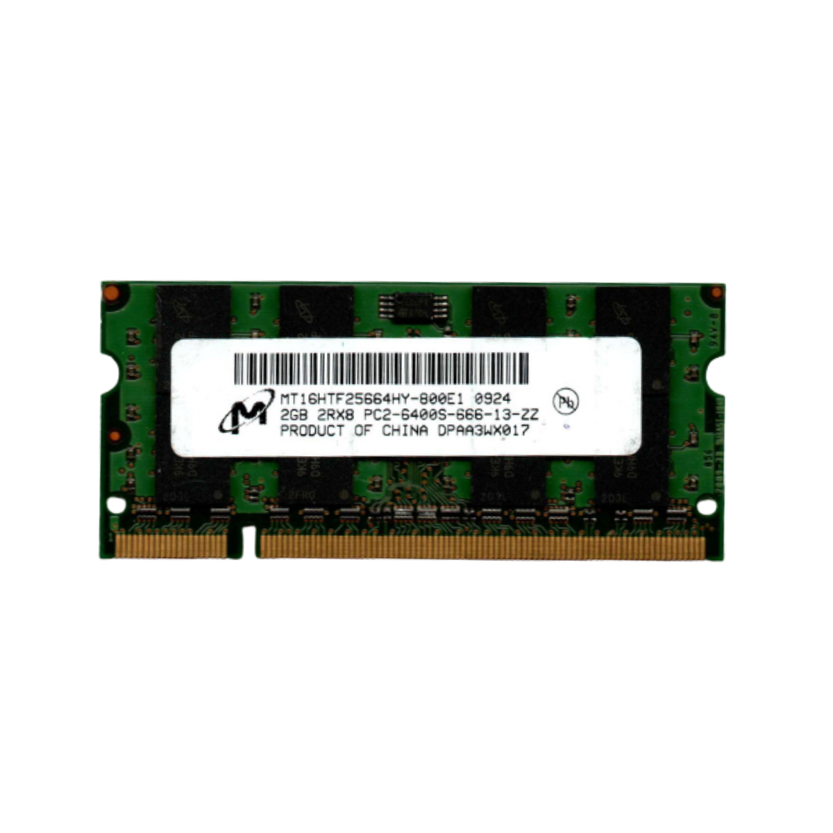 MT16HTF25664HY-800E1_2gb_01 Micron 2GB RAM PC2-6400S DDR2 Laptop Memory