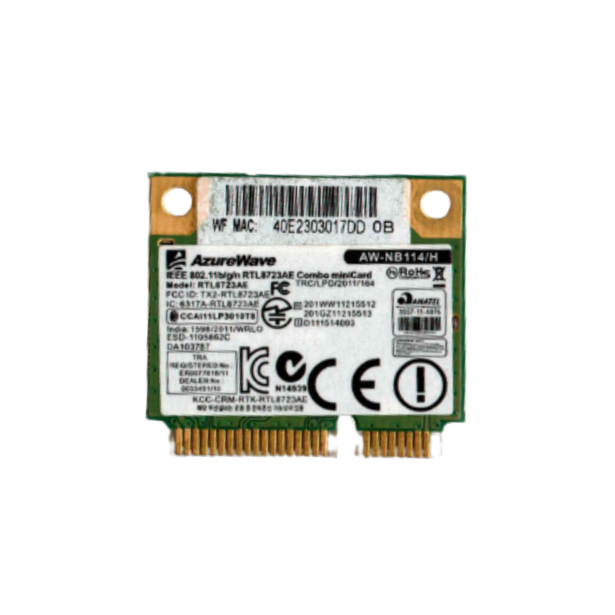 RTL8723AE_01 Realtek 802.11b/g/n RTL8723AE Wi-Fi & Bluetooth 4.0 Combo Network Card