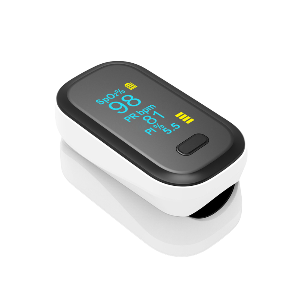 oled_oximeter_01 Portable Digital Fingertip Pulse Oximeter with OLED Display