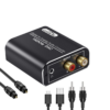 Toslink Digital-to-Analog Converter (DAC) with Optical Coaxial to AV RCA 3.5mm Output