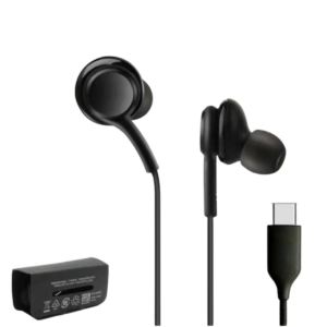 In-Ear Wired Headset with Mic Volume and USB-C Connector