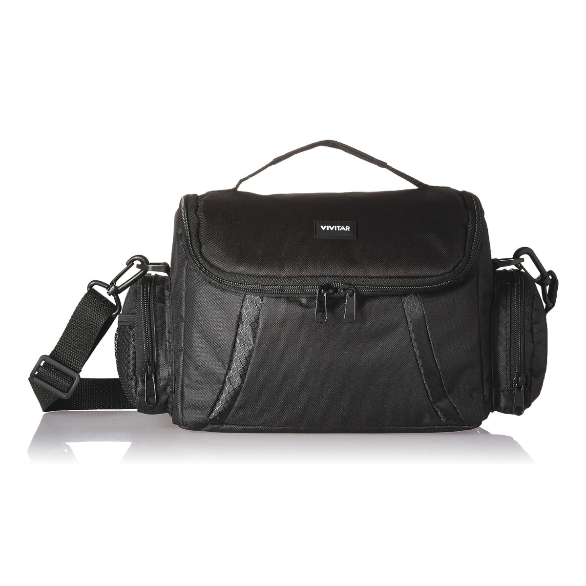 vivitar_gadget_bag_06 Vivitar DSLR Camera Case Bag with Carry Strap and Accessory Compartments